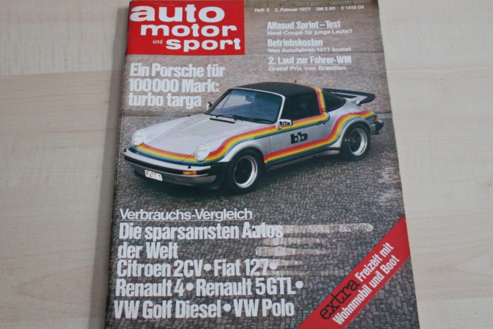 Deckblatt Auto Motor und Sport (03/1977)